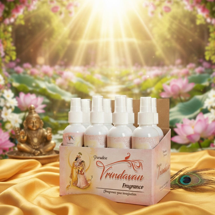 Divine Fragrance for Laddoo Gopal Seva – 12 Piece Set | Bela, Fulwari, Rose & Sandal Sugandh