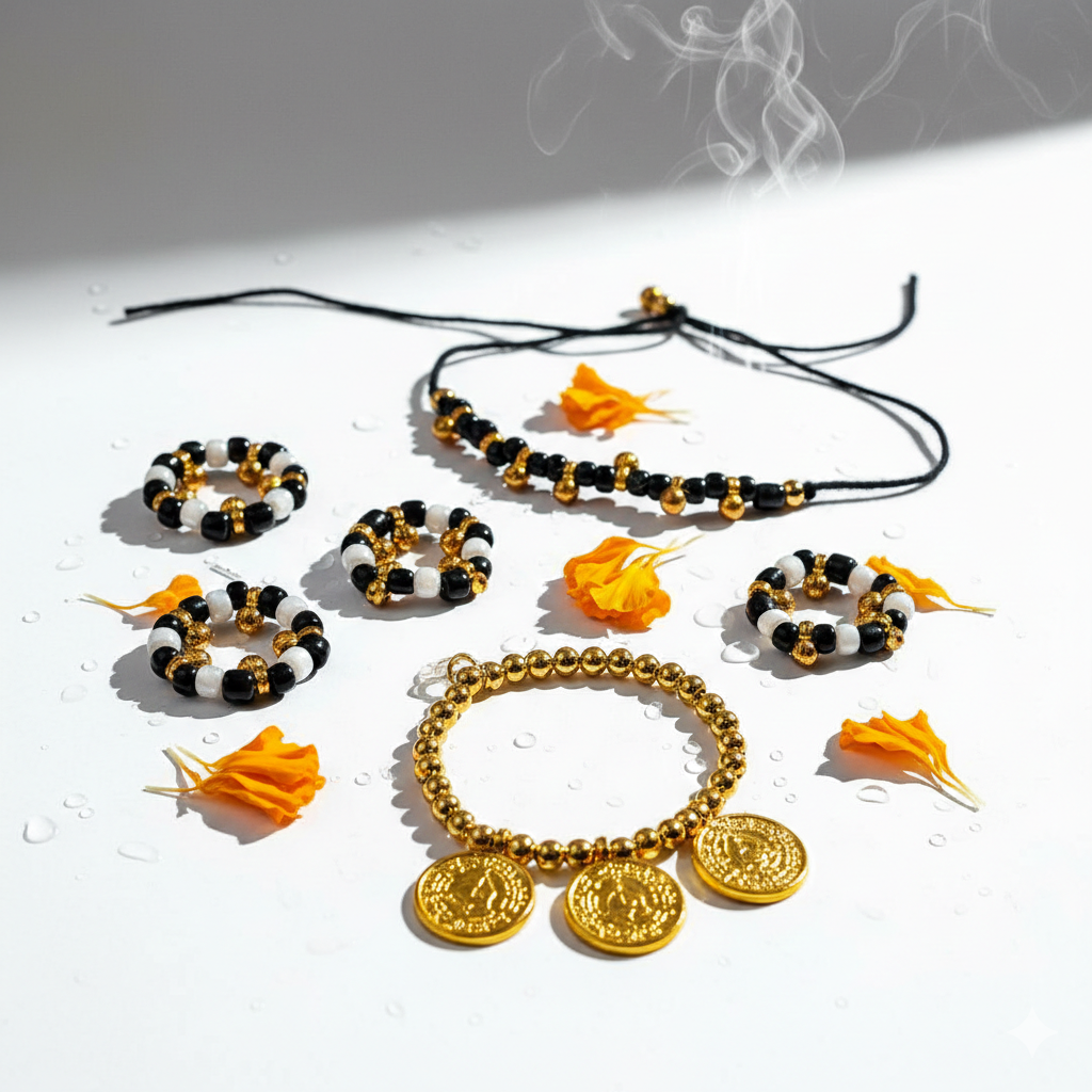 Ladoo Gopal Nazaria Set (Sizes 2-5) | 6-Piece Protective Shringar
