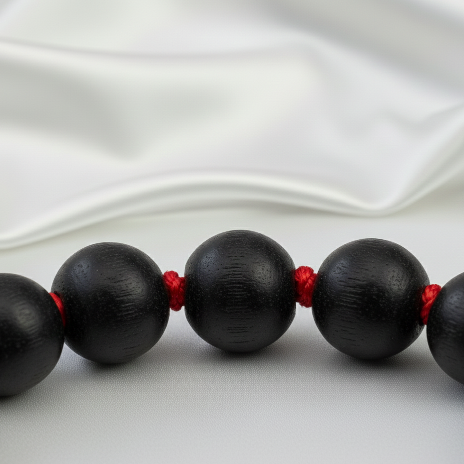 Original Karungali Mala 108 Beads (8mm) - Lab Certified Authentic Ebony Wood Malai