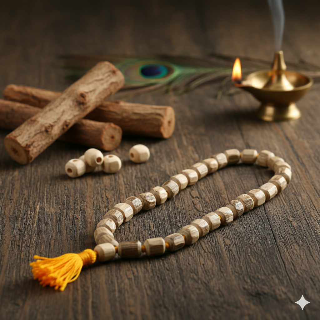 Original Tulsi Japa Mala (27+1 Beads) for Daily Chanting & Protection