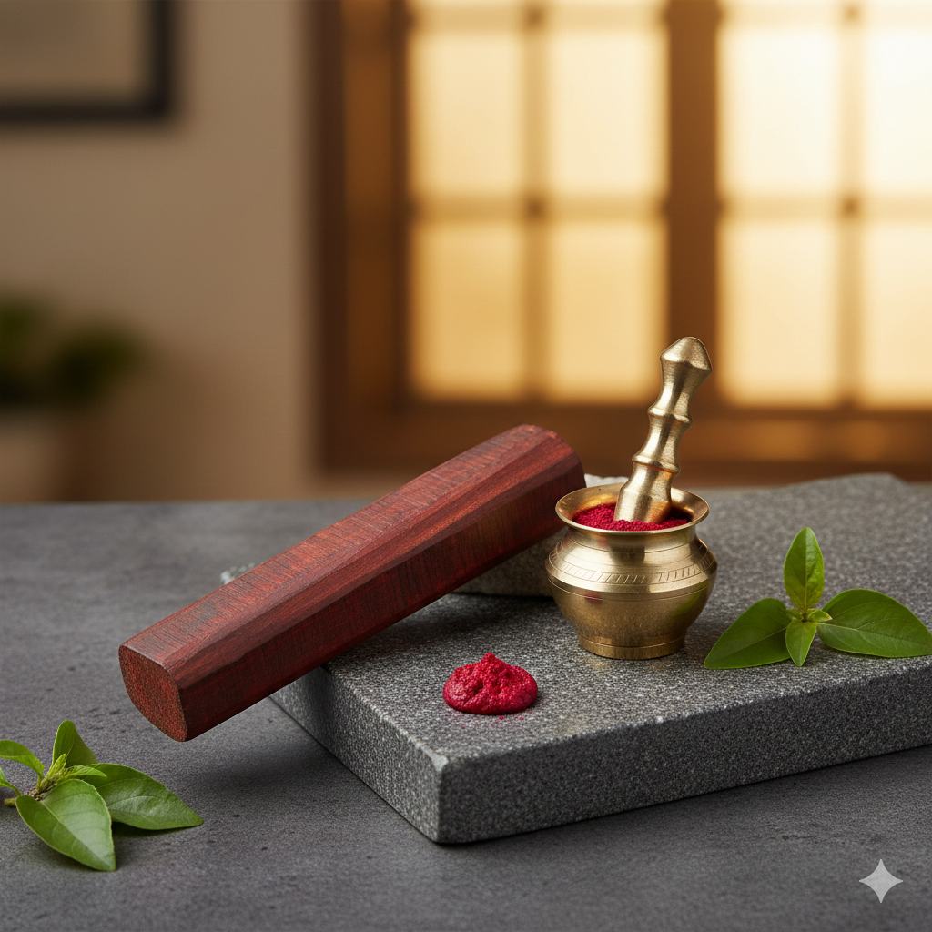 Pure Sandalwood/Chandan Wood for Tilak & Rituals