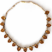 Radha Krishna Tulsi Locket Mala 16 Leaf – Divine Handmade Necklace