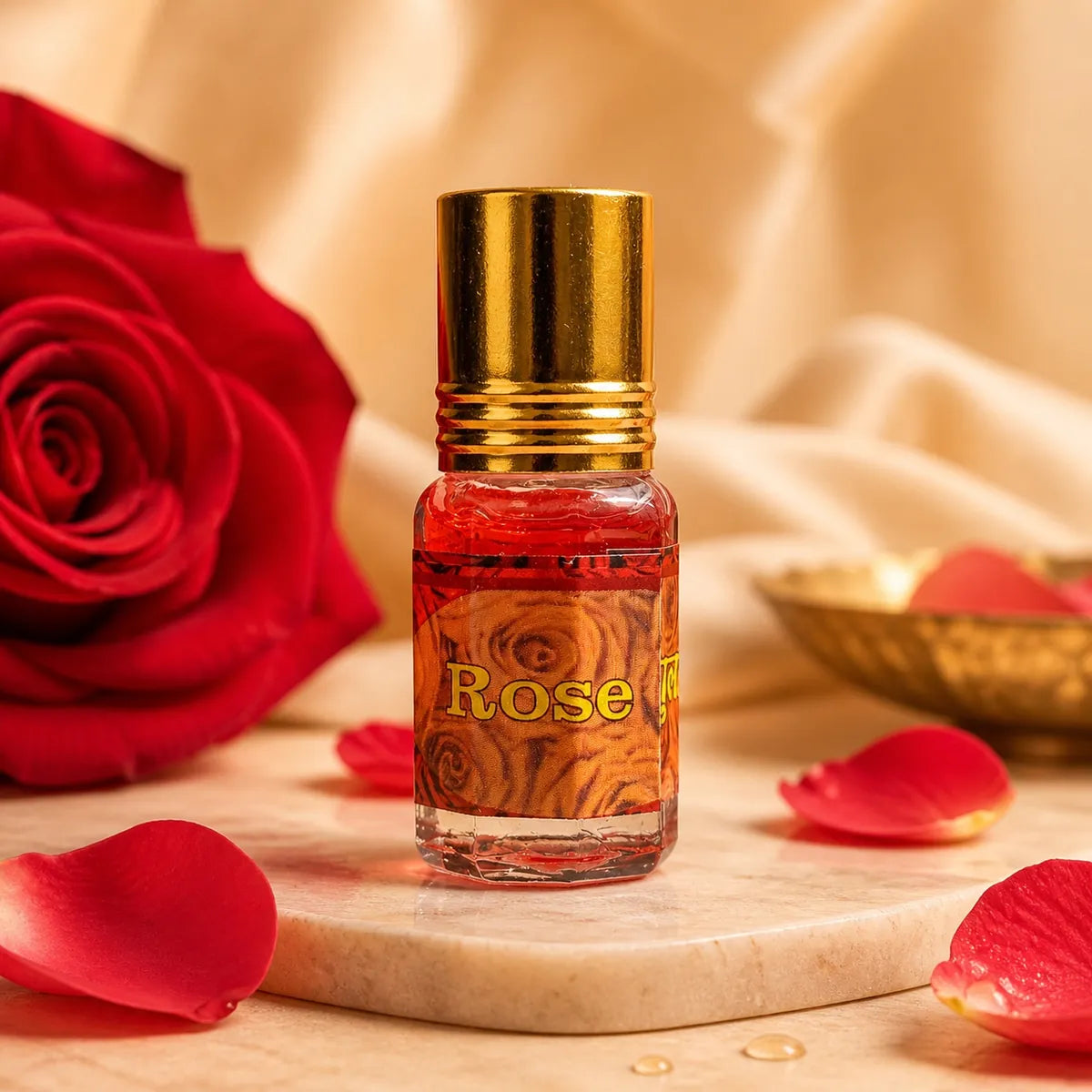 Laddu Gopal Itra - Gulab (Rose) | 100% Pure Natural Attar for Thakur Ji Seva
