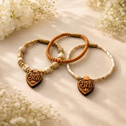 Radha Naam Laddoo Gopal Tulsi & Chandan Mala (Set of 3)