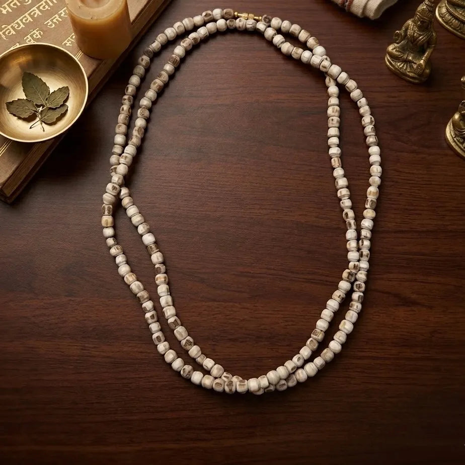 2 Round Tulsi Kanthi Mala 4mm – Pure Tulsi Necklace for ISKCON Devotees