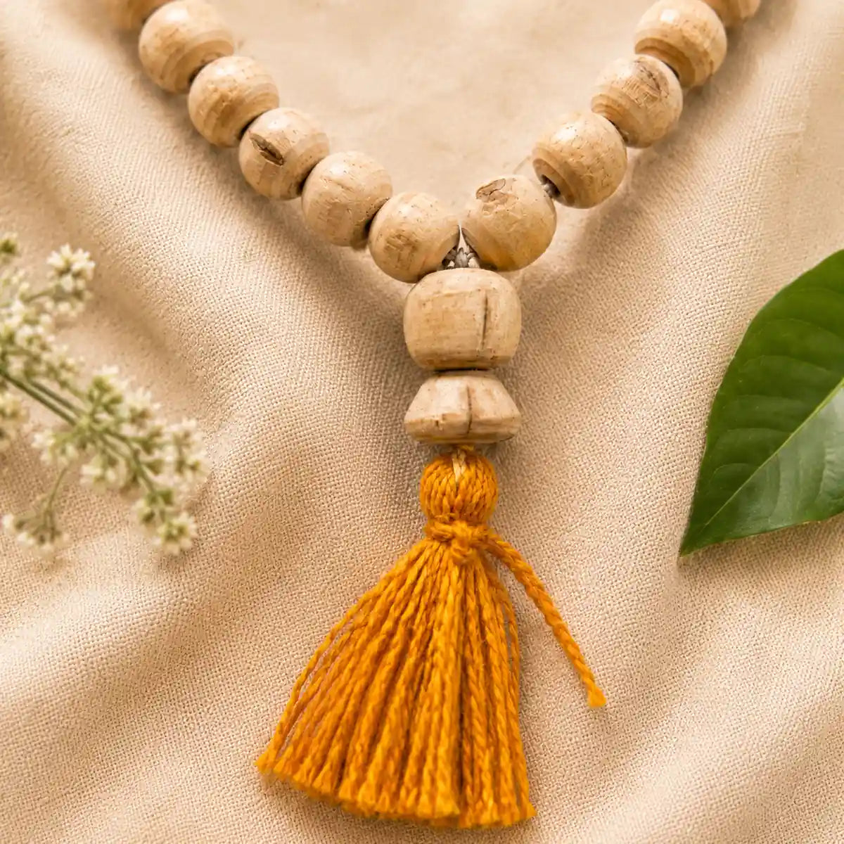 Premium Tulsi Japa Mala 108+1 Beads 7mm – Tulsi Japa Mala without knots