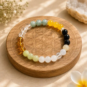 Health Bracelet | Natural Multi Crystal Bracelet for Wellness | Lab Certified