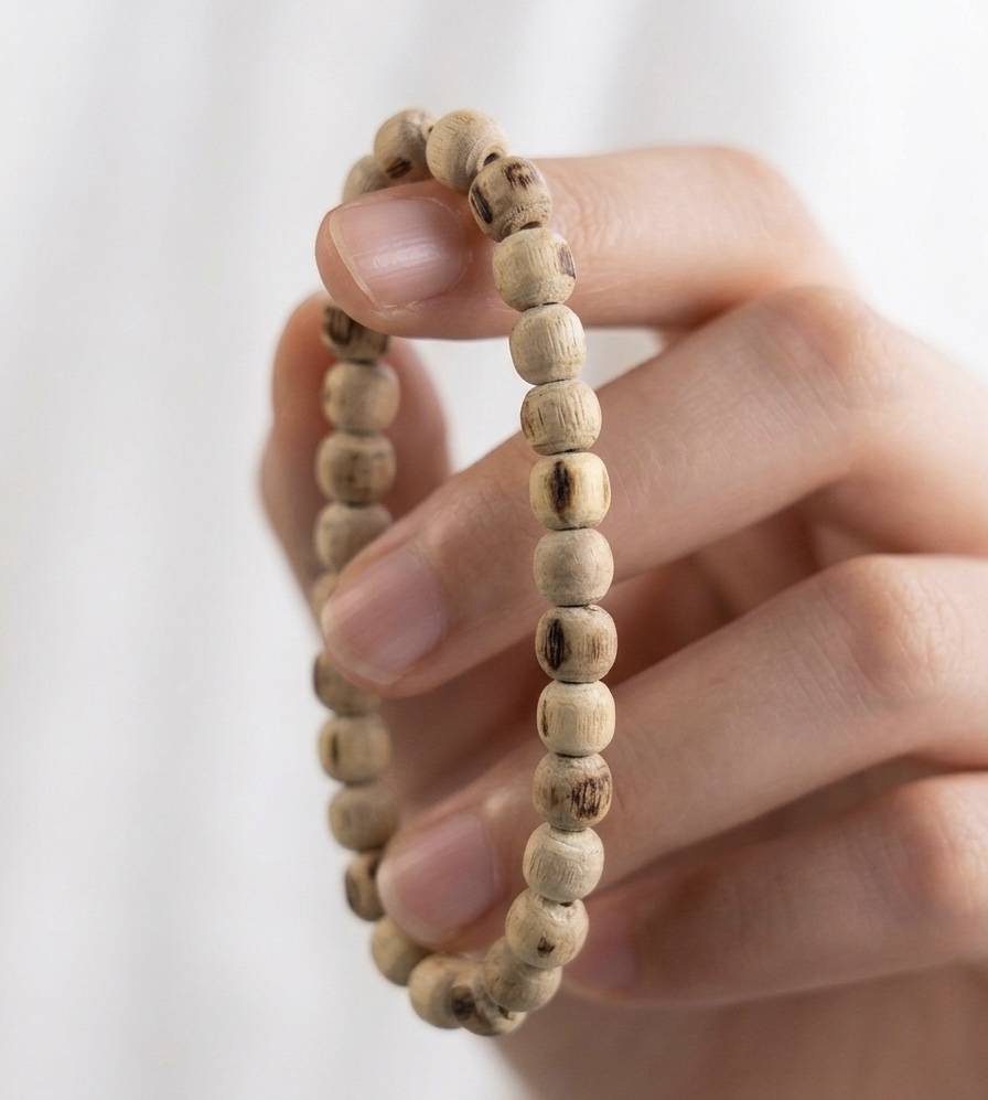 Tulsi Beads Bracelet 8mm – Pure Round Beads for Men, Women & Kids