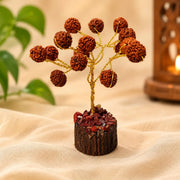 Handcrafted Rudraksha Tree with 15 Natural Rudraksha Beads – A Symbol of Positivity, Spiritual Growth, Peace & Prosperity for Home and Office.