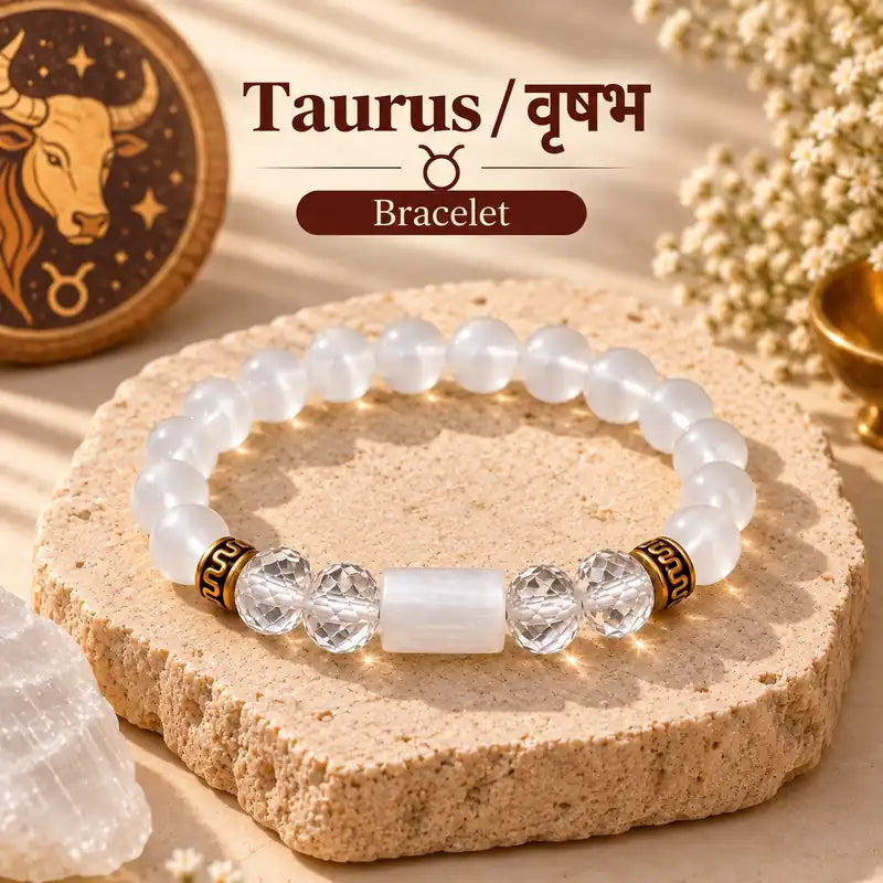 Vrishabh Rashi Bracelet (Taurus) - Natural Opal for वृषभ राशि