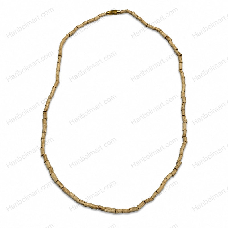 1 Round Tulsi Kanthi Mala – 2mm Cylindrical Beads | Pure Vrindavan Tulsi