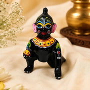 Black Brass Laddu Gopal Murti No. 2 for home temple - HariBol Mart