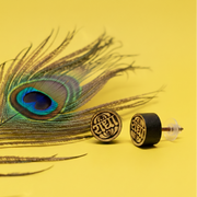 Radha Naam Tulsi Stud Earrings for Men & Women