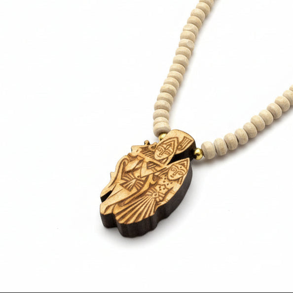 Pure Tulsi Mala with Radha Krishna Pendant for Men & Women