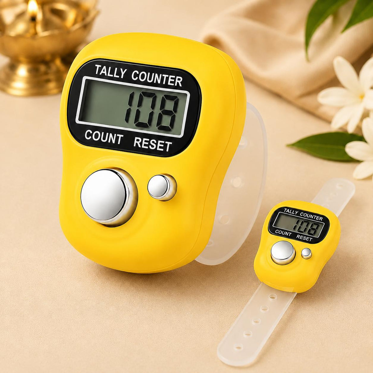Japa Counter hand tally counter - Blue - HariBol Mart
