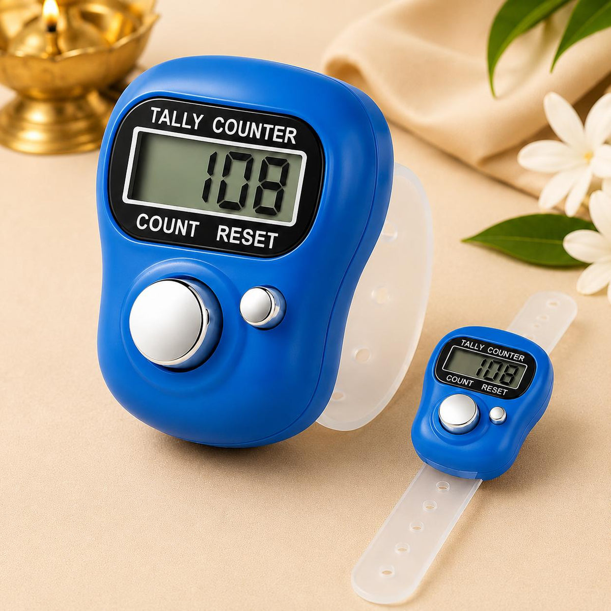 Japa Counter hand tally counter - Yellow - HariBol Mart