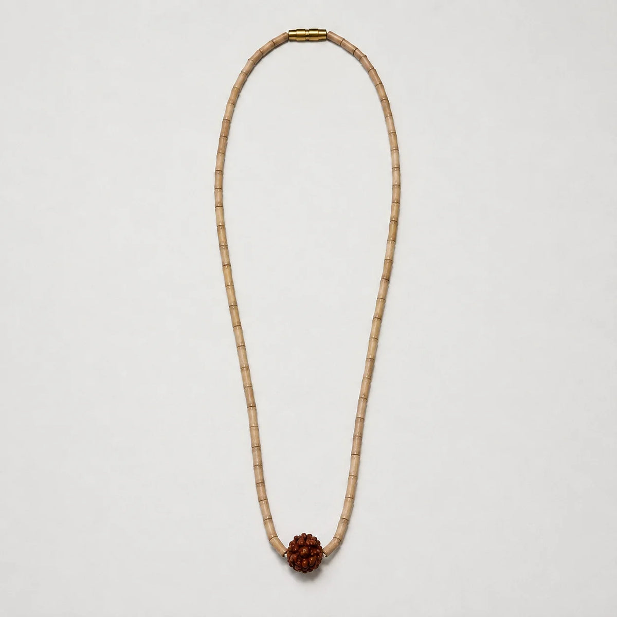 Tulsi Kanthi Mala with Rudraksha on White Background