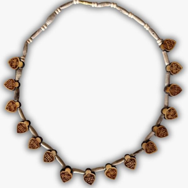 Pure Tulsi Kanthi Mala with 16 Krishna Pendants – Designer Spiritual Necklace for Krishna Bhakti & Festival Wear